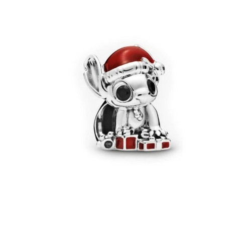 Charm/'s Stitch Noël Pour Bracelet Serpentine ou Jonc Argent Fin 925