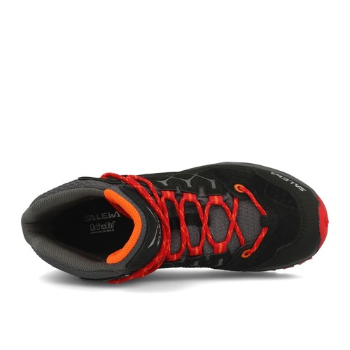 Salewa JR Alp Trainer Mid GTX Black Bergrot Kinder Wanderschuhe Outdoorschuhe
