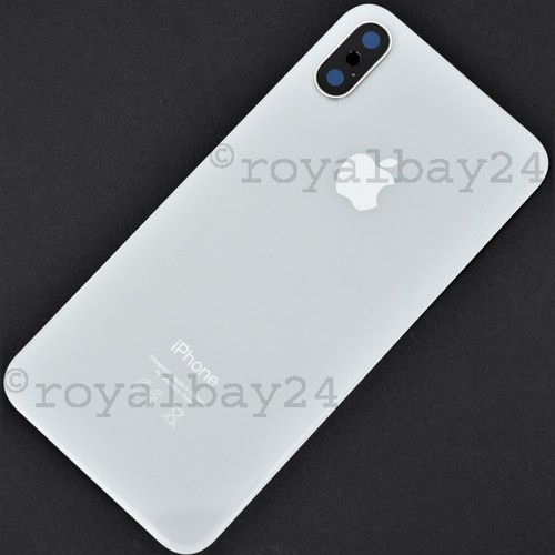 cámara marco de vidrio de cámara IPhone XS real vidrio Tapa batería reverso plata//blanco