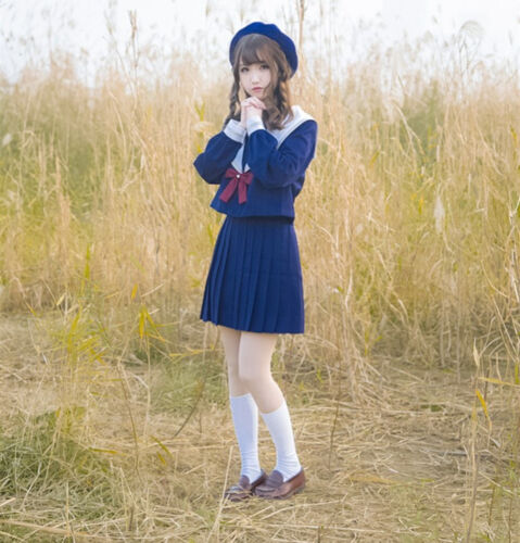 JK Women Girl Japanese Sailor High School Uniform Costume Cosplay Outfit