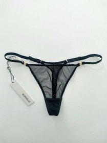 Bordelle Vero Thong Black size M adjustable NWT