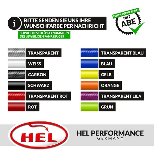 mit ABE HEL Stahlflex Bremsleitung Mazda 323 BG Turbo und Allrad 89-94