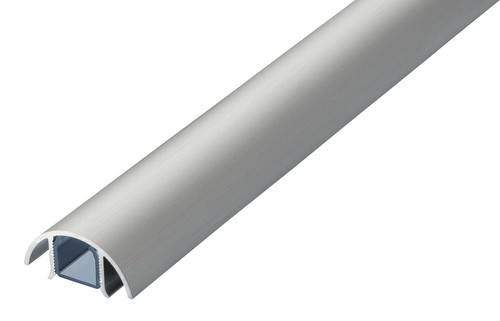 MINI Design Aluminium Kabelschacht in Edelstahl gebürstet Style für Lautsprecher