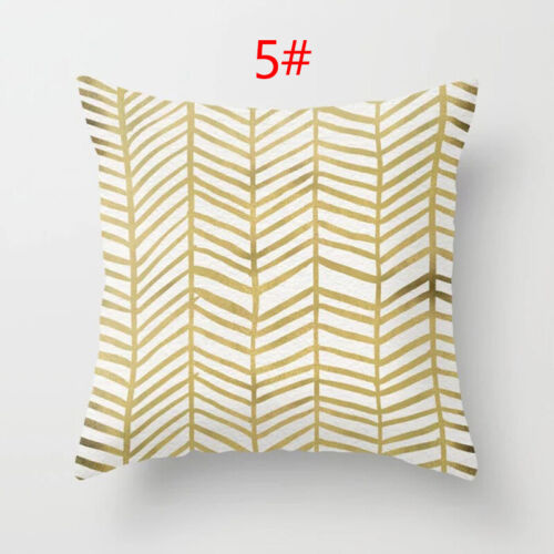 45 x 45cm Leaf Print Pillow Cover Sofa Throw Cushion Cover Bedroom Home Decor 