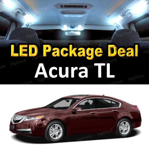 For 2004-2006 2007 2008 Acura TL LED Lights Interior Package Kit WHITE 9PCS