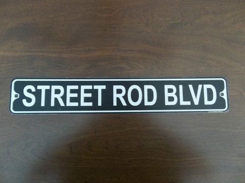 RAT COUPE SEDAN FORD STREET ROD BLVD CHEVY TRUCK ALUMINUM STREET SIGN