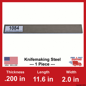 1084 Carbon Steel Bar 1 Billet .200/" 3//16 in x 11.6/" x 2.0/"