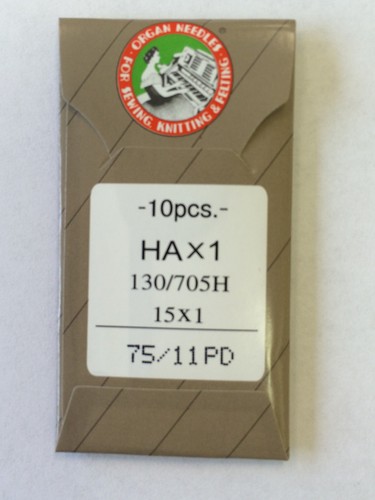 30 75//11 SHARP ORGAN TITANIUM FLAT SHANK 15X1 HAX1 HOME SEWING MACHINE NEEDLES