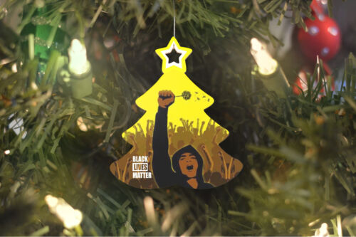 Black Lives Matter Christmas Tree Ornament