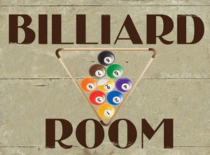 Rack Game Room Billiard Room Metal Sign Man Cave Den Pool Ball