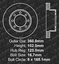 OE Replacement 2012 Ram 1500 w//8 Lug Whls Rotors Ceramic Pads F+R