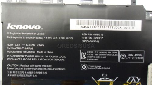 Genuine Lenovo IBM Thinkpad 8 Battery 3,8 V olt 5,4 Ah 21Wh 45N1716 45N1717 