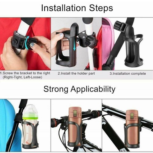 360° Rotation Bicycle Bottle Cage Handlebar Mount Bike Drink Water Cup Holder