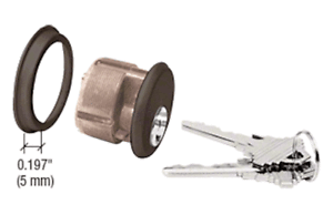 Schlage Keyway Mortise Cylinder for Adams Rite Kawneer Storefront Locks 2-Keys