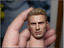1/6 Captain America Head Carving Model Chris Evans Male Sculpt for 12" Figure 