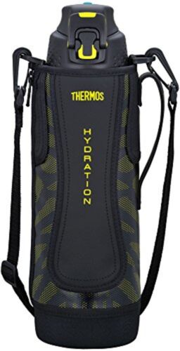 Thermos vacuum insulation sports bottle 1.5L black yellow FFZ-1501F BKY F//S NEW