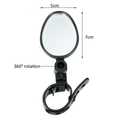360° Rearview Bicycle Rear Wide Range View Mirror For Cycling Bike Handlebar 