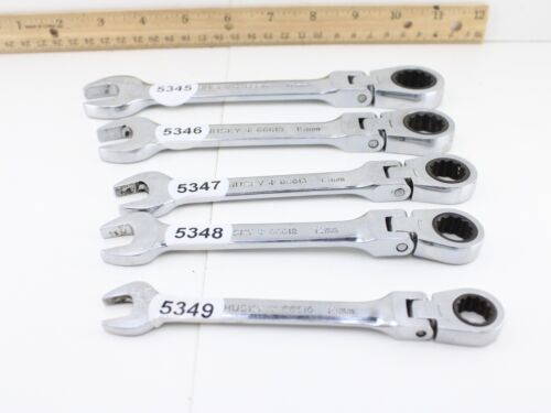 Husky Flex Head Ratcheting Combination Wrench Various Metric Sizes Excellent
