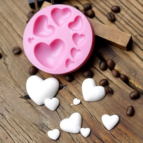 3D Heart Fondant Mold Silicone Cake Decoration Craft Sugar Chocolate 