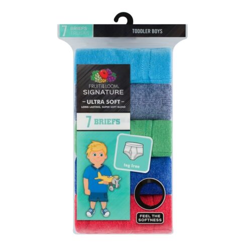 Signature Ultra Soft Briefs Details about  / Toddler Boy Fruit of the Loom 7-pk