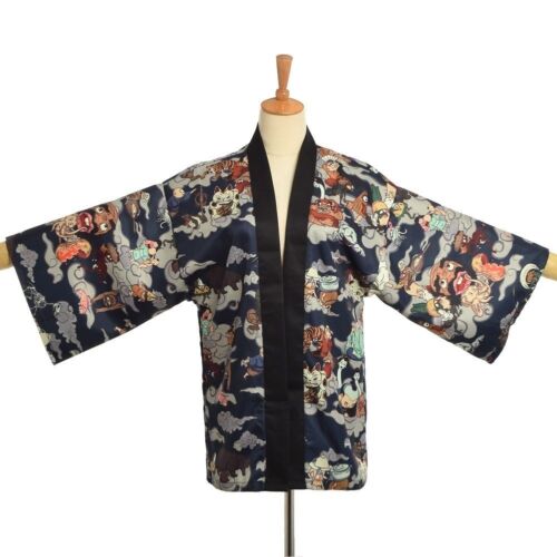 Men Japanese Kimono Yukata Jacket Hyakki Yakou Clarkes World Cardigan Outwear