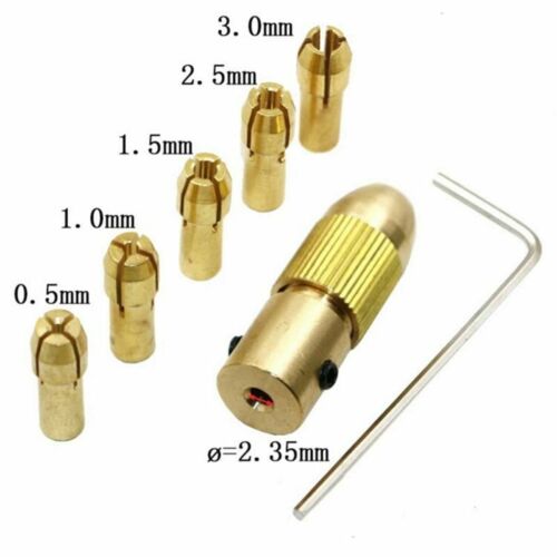 Brass Dremel Collet Mini Drill Chucks For Electric Motor Shaft Bit Tool Adapter