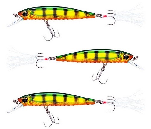 3 Yo-Zuri 3DB Jerkbait Suspending 3-1//2/" Prism Perch R1103-PPC Saltwater Lures