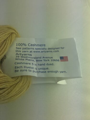 $48 Luxury Hand Painted ARTYarns 100% 5 Ply Stranded Cashmere 102 YD 