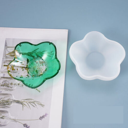 Flower Bowl Plate Silicone Mold For Resin Art Decor Mold Fluid Epoxy Resin MJH2