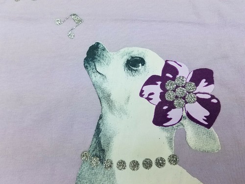 Girls CRAZY 8 by Gymboree lavender purple chihuahua dog t shirt 4T 5 6 NWT top