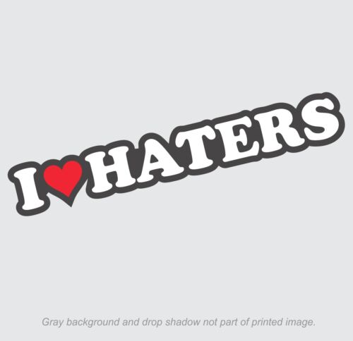 dgk car hate Love Decal I Heart Haters Sticker