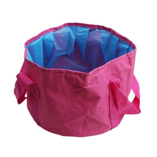 Camping Travel Collapsible Wash Basin Folding Bucket Water Container Y