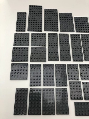 Lego 45 x DBG Dark Bluish Grey Plates Boards Strips Bases CLEAN /& GENUINE