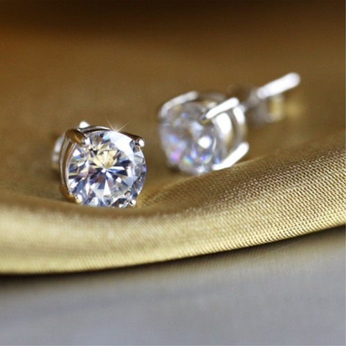 4MM//5MM huit cœur huit ARROW Cz Clous d/'Oreilles Femme Argent 925 Mariage Boucles d/'oreilles