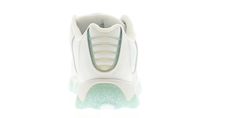 K-Swiss St329 SB Chaussures femme en cuir avec Baskets Blanc//Cristal Bleu//Gris Taille UK