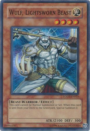 Wulf Lightsworn Beast LODT-EN023 Super Rare NM Yugioh