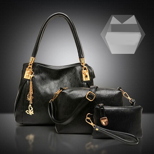 3PCS Women/'s Handbag Shoulder Bag Leather Messenger Hobo Satchel Purse Tote Set