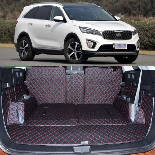 Trunk Cargo Protection Carpets PU Leather Boots Liner Pet Mats For Kia Sorento