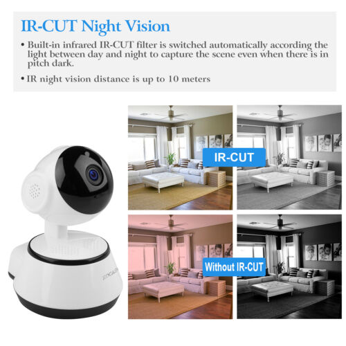 Wireless HD Pan//Tilt IP Security Camera Network CCTV Night Vision WiFi Webcam