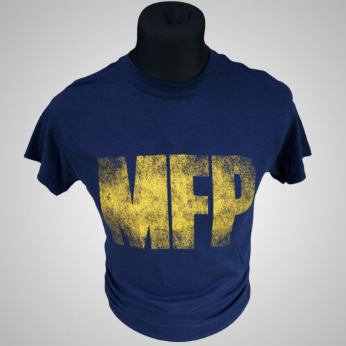 Mad Max MFP Navy Blue Retro Movie T Shirt V8 Main Force Patrol