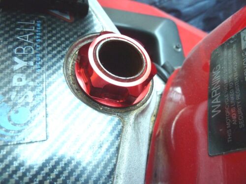 Honda CBR400RR NC29 Gull Arm Billet Steering Stem Nut TOP YOKE Head Bolt CNC RED 