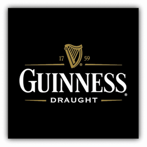 Guinness Draught Beer Logo Car Bumper Sticker Decal 3/'/' or 5/'/'