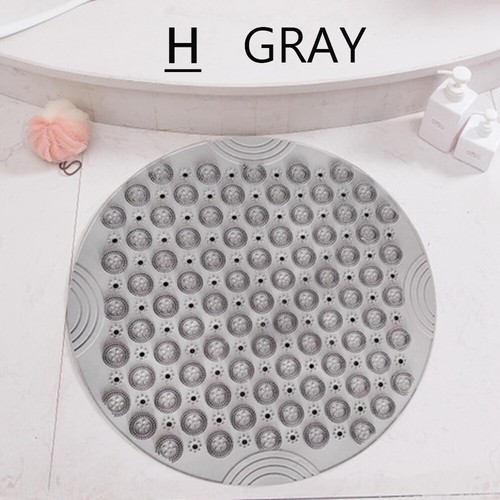 Details about / Silicone Non-Slip Shower Bath Mat Bathroom Mat with Drain Holes and Suction Cups