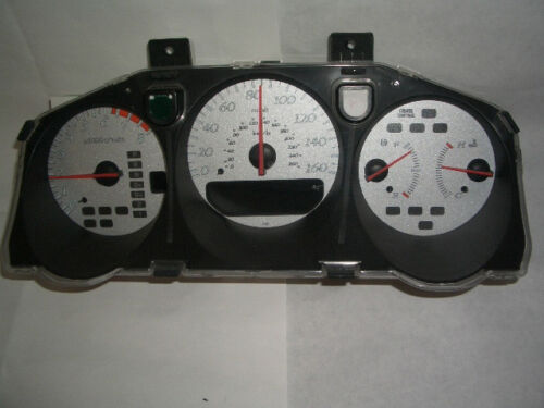 Type-S Look Silver Gauge Face Overlay For 2001-2003 Acura CL Automatic AT