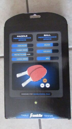 Franklin tennis de table//ping pong 2 Player Paddle and Ball Set-NEUF!!! Cancer Awareness 18