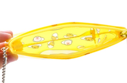 Anime Gudetama Lazy Egg Cute PVC Zipper Coin Purse Bag Pouch For Kids