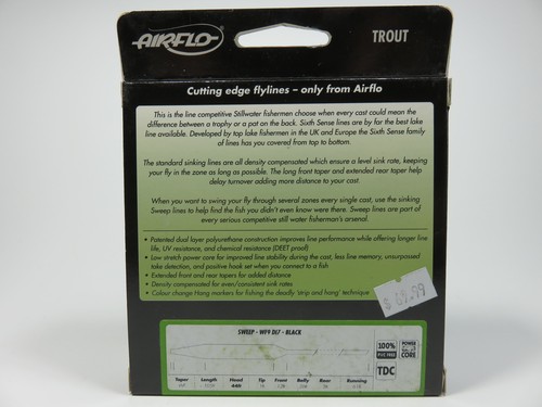 WF9 DI7 Airflo Sixth Sense Trout Sweep Fly Line