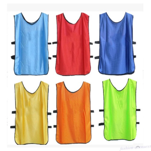 Team Training Scrimmage Soccer Football Pinnies Jerseys Sport Vest Adult Child