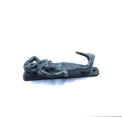 Mermaid Door Knocker Nautical Ocean Beach Home Cottage Rustic Cast Iron Decor