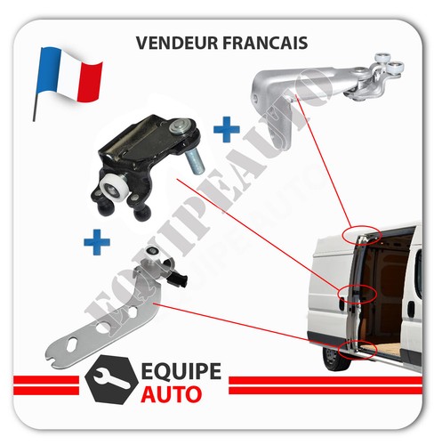 3 Galets porte latérale coulissante Ducato Boxer Jumper après 2006 =1344234080